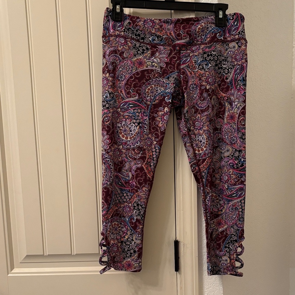 Altar’d State Paisley Leggings Multicolor Boho Stretch Pants Large